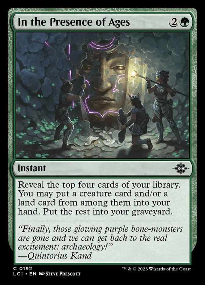 2023 The Lost Caverns of Ixalan In the Presence of Ages #192 common card image
