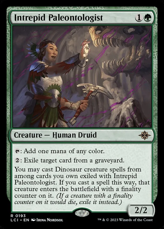2023 The Lost Caverns of Ixalan Intrepid Paleontologist rare #193 rare card image