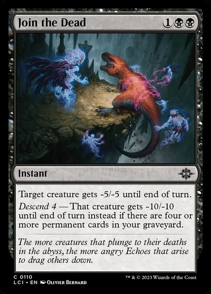 2023 The Lost Caverns of Ixalan Join the Dead #110 common card image