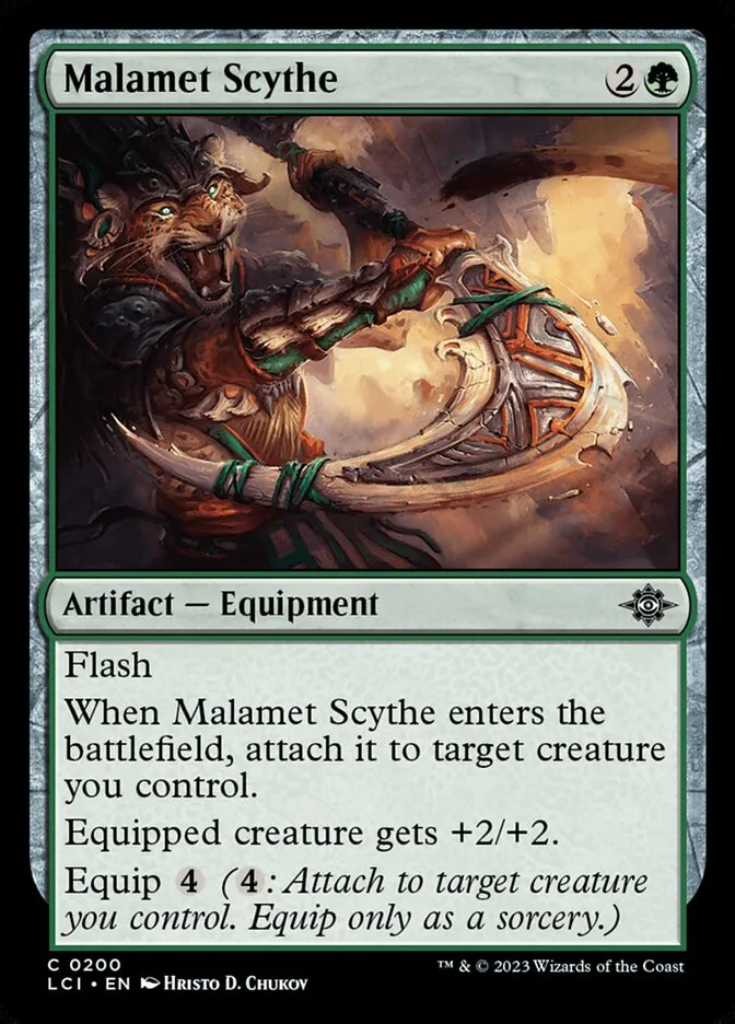 2023 The Lost Caverns of Ixalan Malamet Scythe #200 common card image