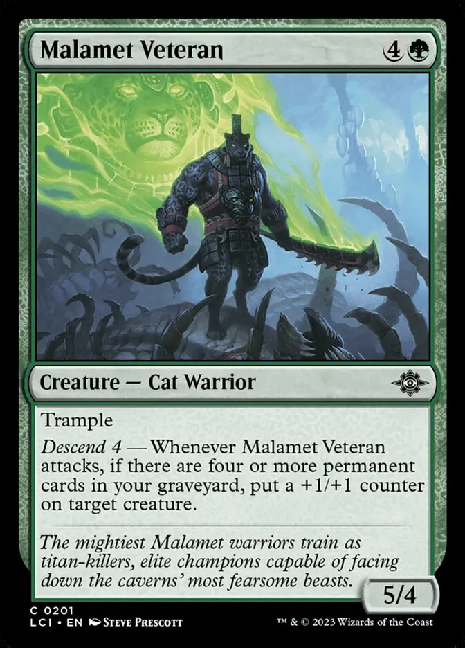 2023 The Lost Caverns of Ixalan Malamet Veteran #201 common card image