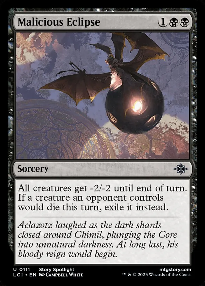 2023 The Lost Caverns of Ixalan Malicious Eclipse #111 uncommon card image
