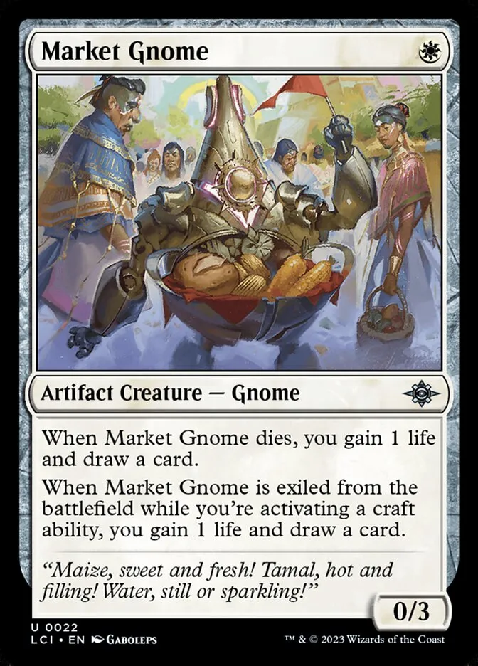 2023 The Lost Caverns of Ixalan Market Gnome uncommon #22 uncommon card image
