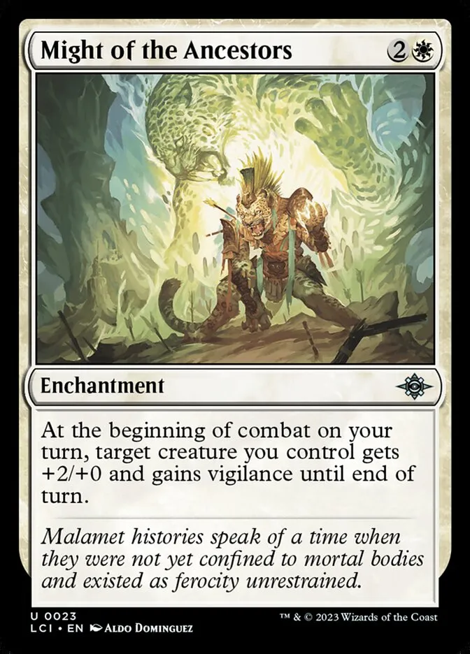 2023 The Lost Caverns of Ixalan Might of the Ancestors uncommon #23 uncommon card image