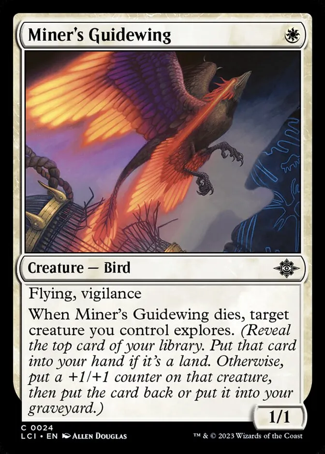 2023 The Lost Caverns of Ixalan Miner's Guidewing common #24 common card image