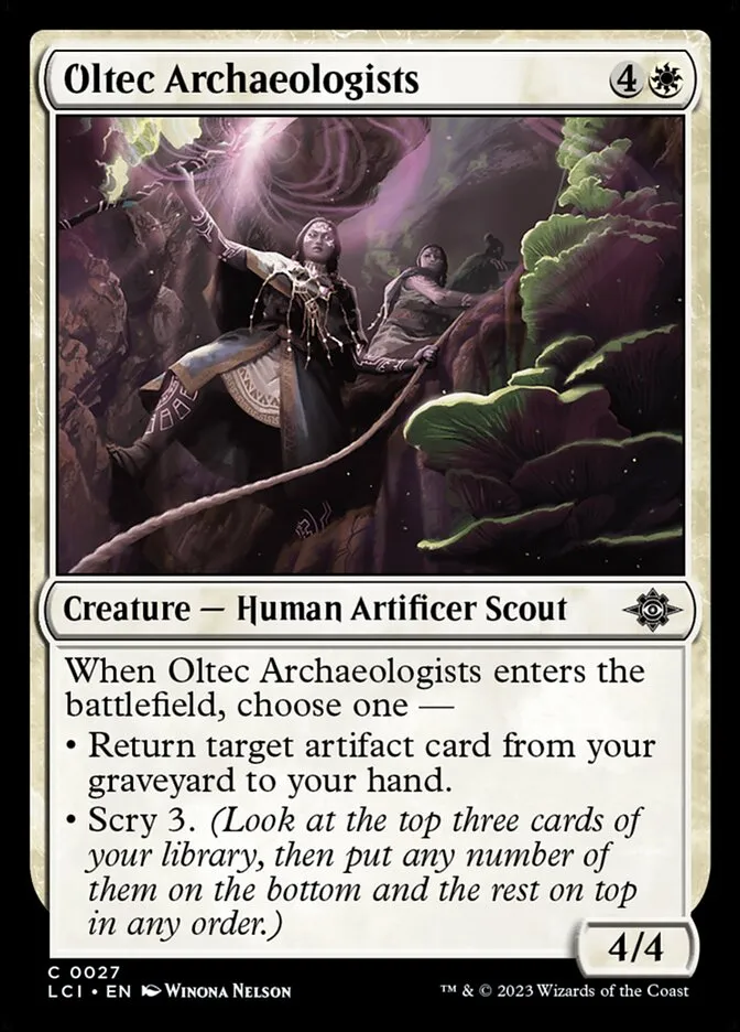 2023 The Lost Caverns of Ixalan Oltec Archaeologists common #27 common card image