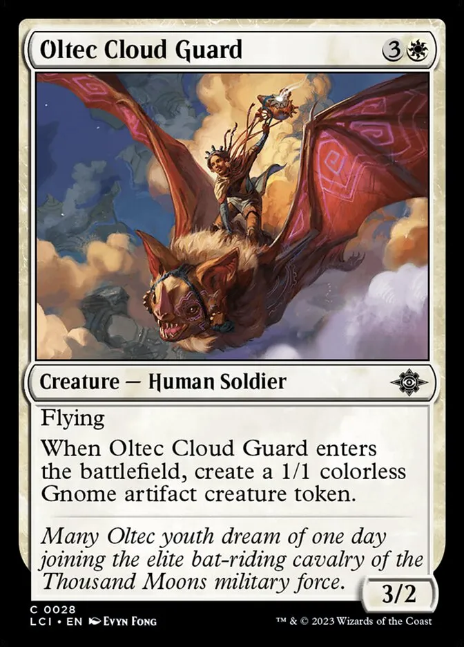 2023 The Lost Caverns of Ixalan Oltec Cloud Guard common #28 common card image
