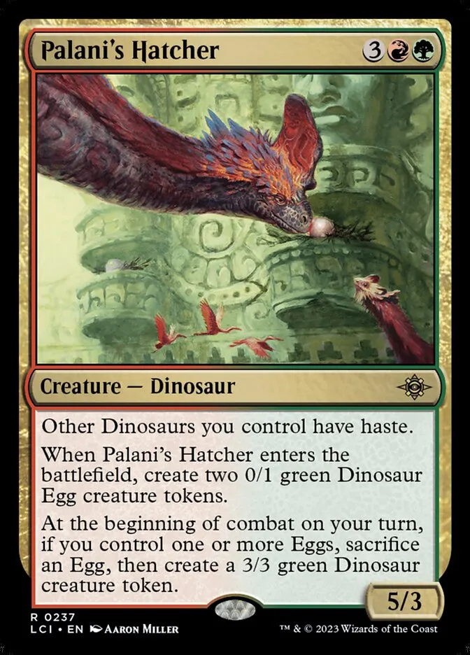 2023 The Lost Caverns of Ixalan Palani's Hatcher rare #237 rare card image