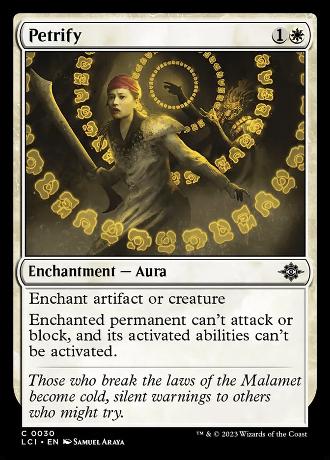 2023 The Lost Caverns of Ixalan Petrify common #30 common card image