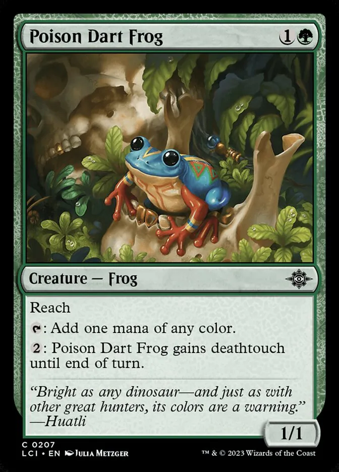 2023 The Lost Caverns of Ixalan Poison Dart Frog #207 common card image