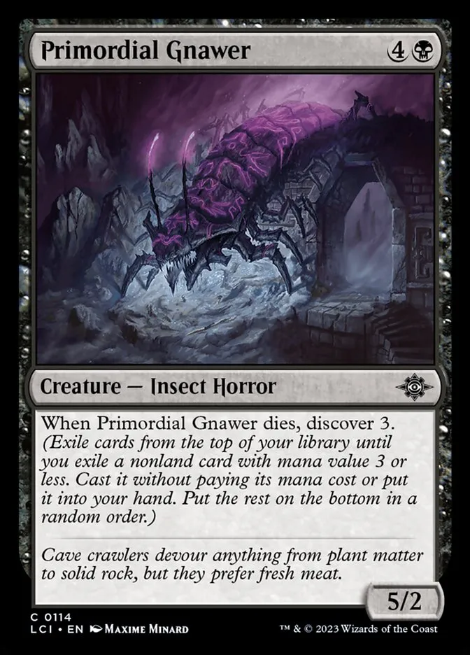 2023 The Lost Caverns of Ixalan Primordial Gnawer #114 common card image