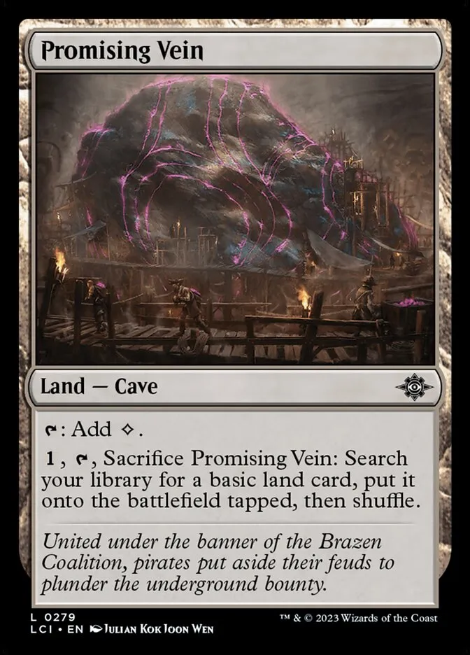 2023 The Lost Caverns of Ixalan Promising Vein #279 common card image