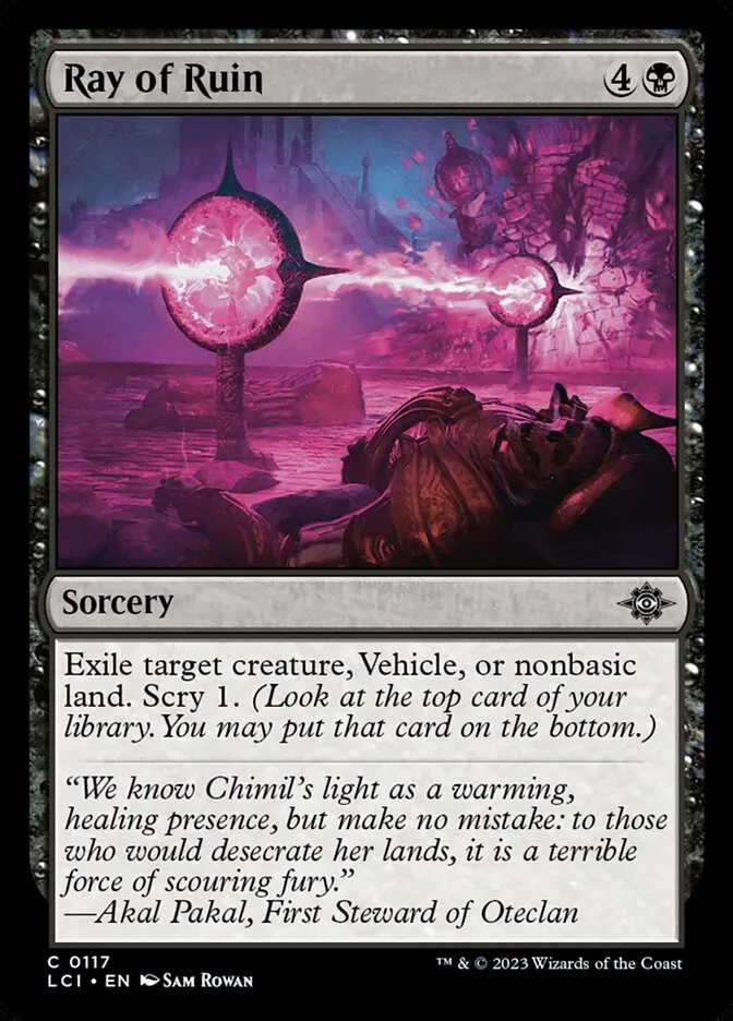 2023 The Lost Caverns of Ixalan Ray of Ruin #117 common card image