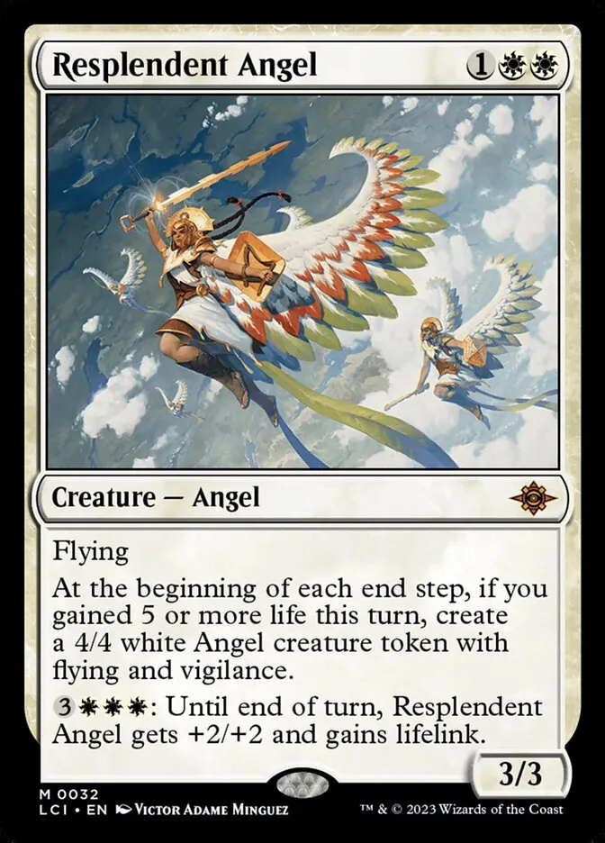 2023 The Lost Caverns of Ixalan Resplendent Angel mythic #32 mythic card image