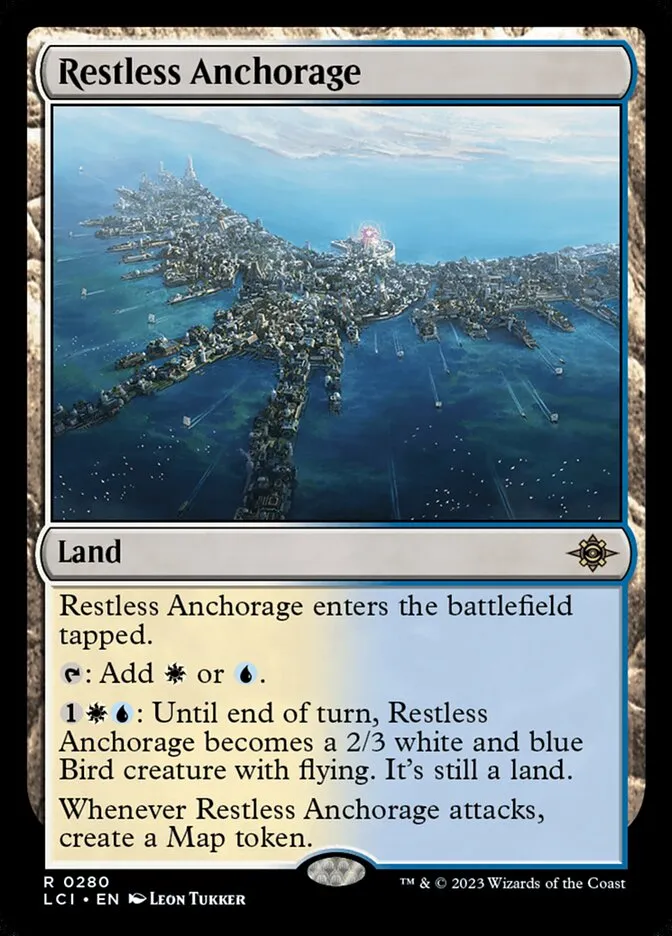 2023 The Lost Caverns of Ixalan Restless Anchorage rare #280 rare card image