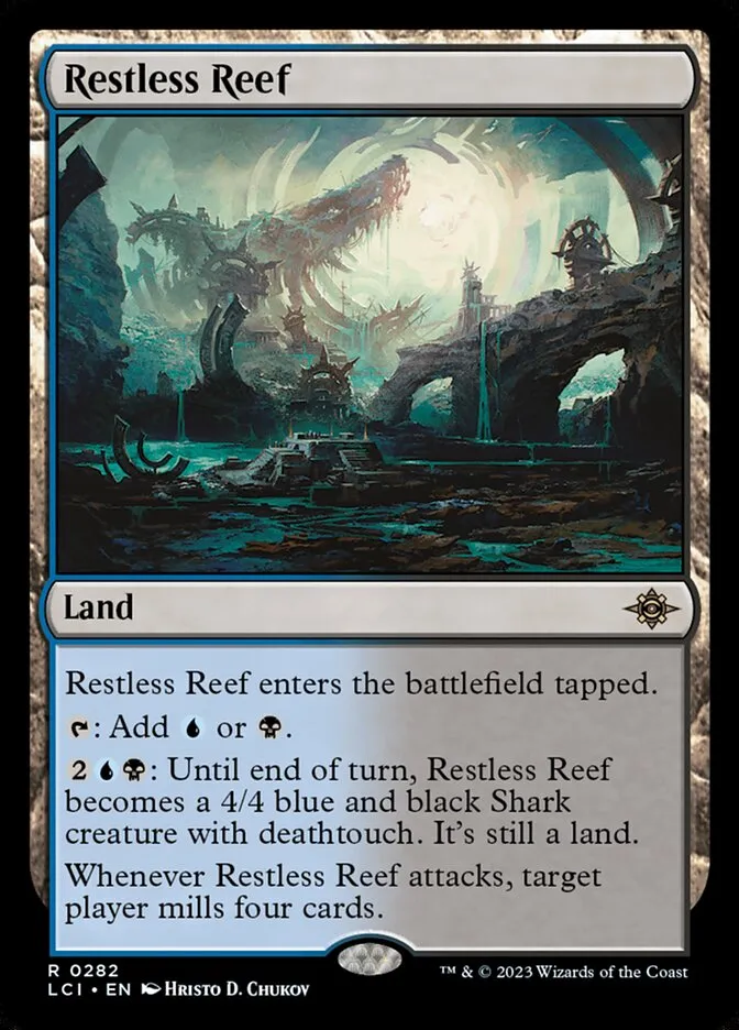 2023 The Lost Caverns of Ixalan Restless Reef rare #282 rare card image
