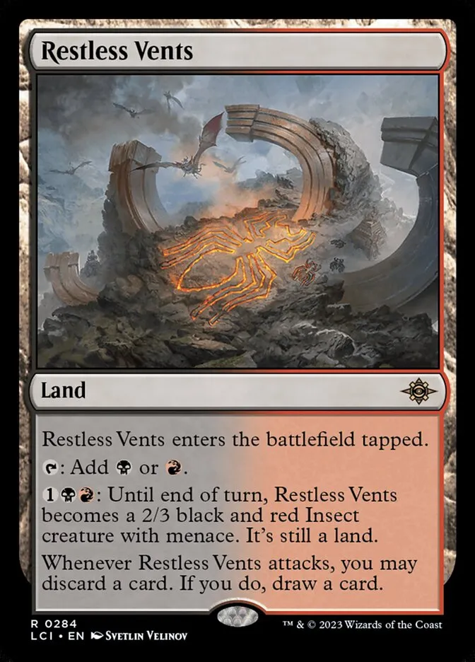 2023 The Lost Caverns of Ixalan Restless Vents rare #284 rare card image