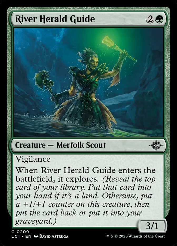 2023 The Lost Caverns of Ixalan River Herald Guide #209 common card image