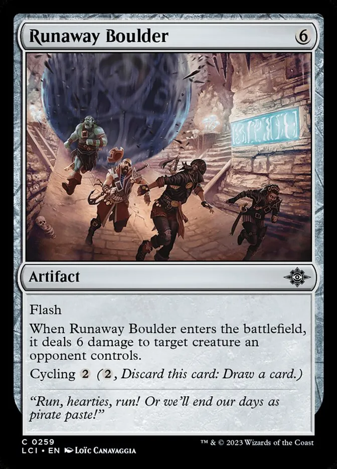 2023 The Lost Caverns of Ixalan Runaway Boulder #259 common card image