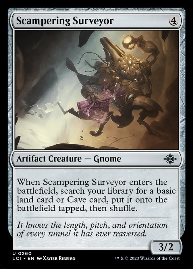 2023 The Lost Caverns of Ixalan Scampering Surveyor #260 uncommon card image
