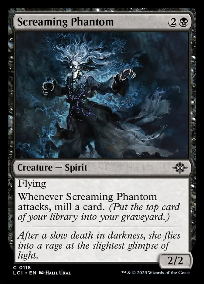 2023 The Lost Caverns of Ixalan Screaming Phantom #118 common card image