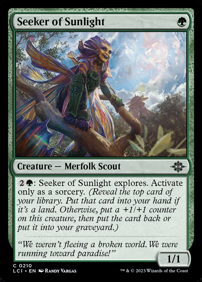 2023 The Lost Caverns of Ixalan Seeker of Sunlight #210 common card image