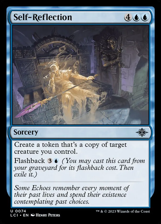 2023 The Lost Caverns of Ixalan Self-Reflection uncommon #74 uncommon card image