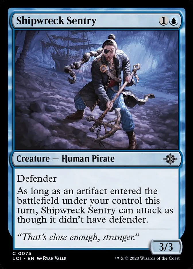 2023 The Lost Caverns of Ixalan Shipwreck Sentry common #75 common card image