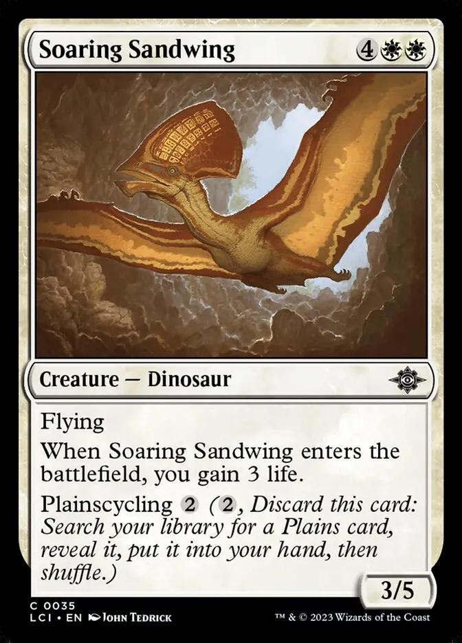 2023 The Lost Caverns of Ixalan Soaring Sandwing common #35 common card image