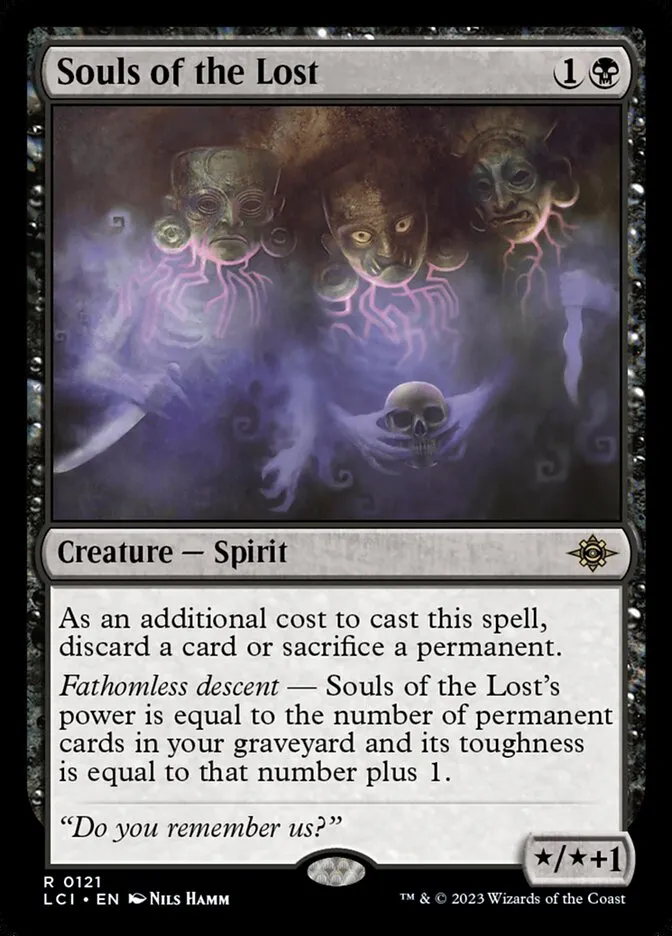 2023 The Lost Caverns of Ixalan Souls of the Lost rare #121 rare card image