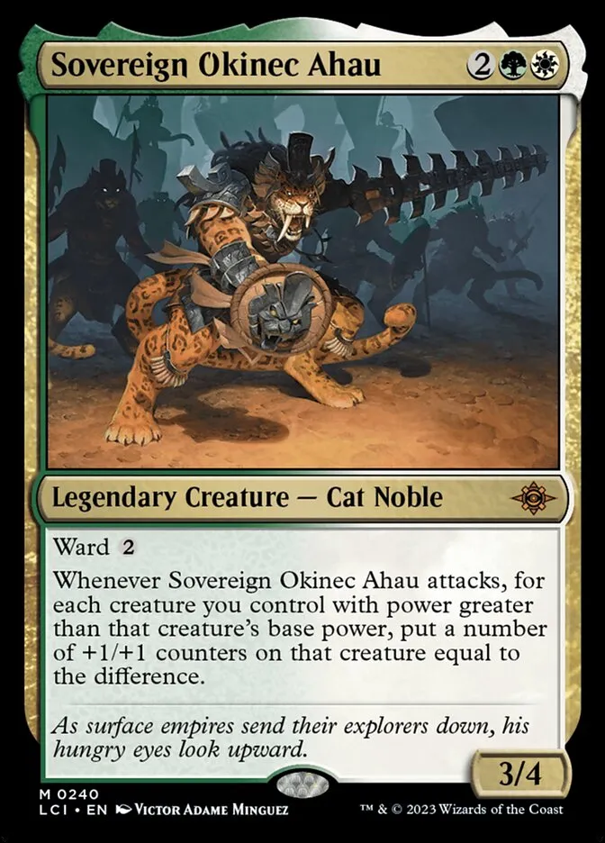 2023 The Lost Caverns of Ixalan Sovereign Okinec Ahau #240 mythic card image