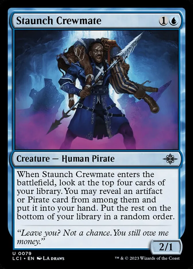 2023 The Lost Caverns of Ixalan Staunch Crewmate uncommon #79 uncommon card image