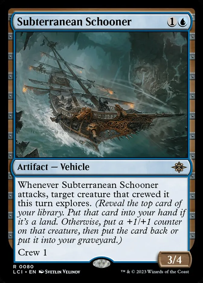 2023 The Lost Caverns of Ixalan Subterranean Schooner rare #80 rare card image