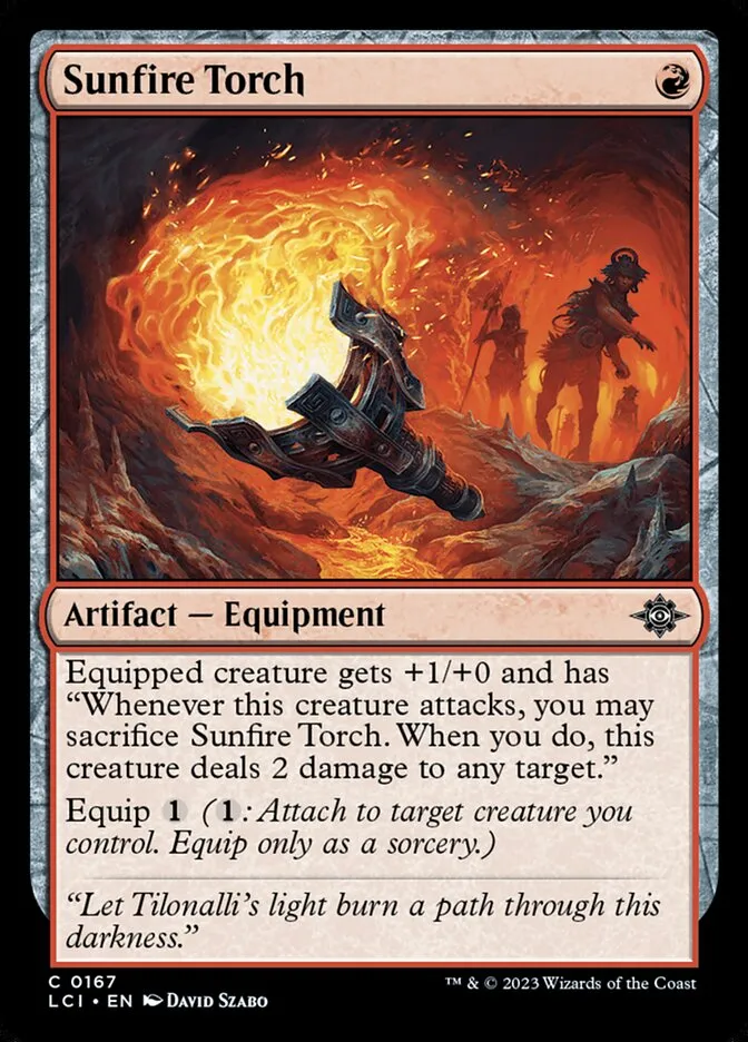 2023 The Lost Caverns of Ixalan Sunfire Torch #167 common card image