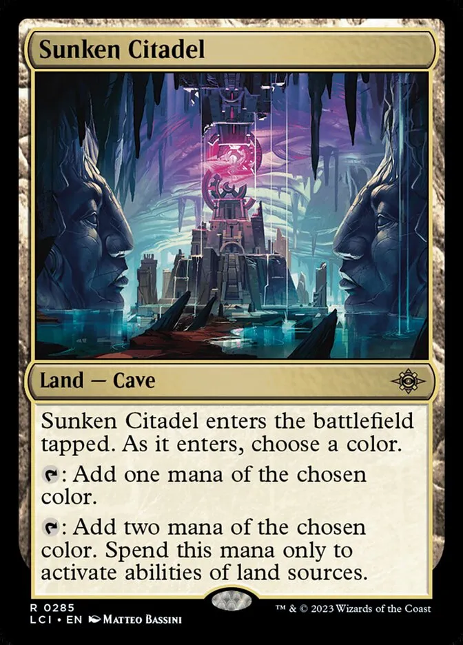 2023 The Lost Caverns of Ixalan Sunken Citadel rare #285 rare card image