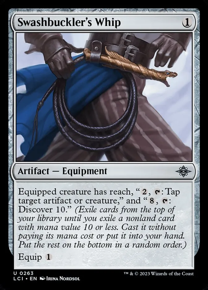 2023 The Lost Caverns of Ixalan Swashbuckler's Whip #263 uncommon card image