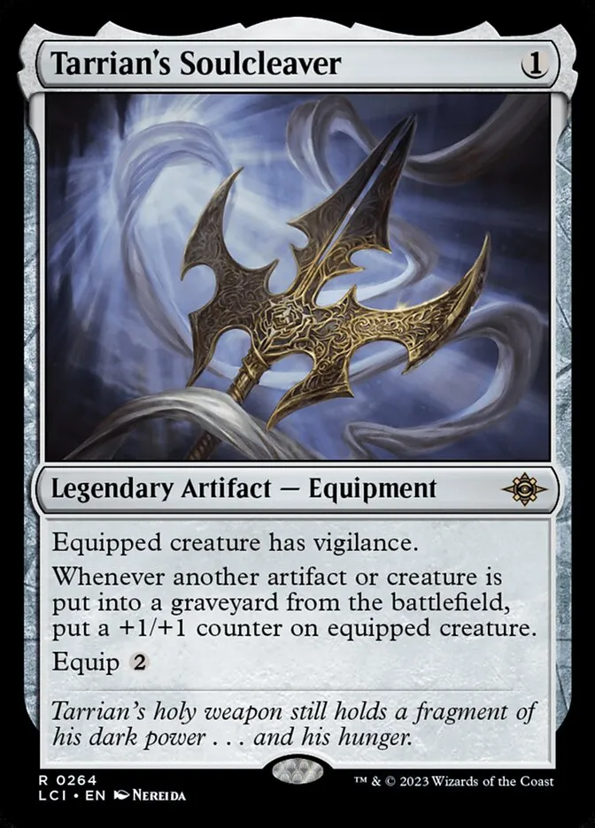 2023 The Lost Caverns of Ixalan Tarrian's Soulcleaver rare #264 rare card image