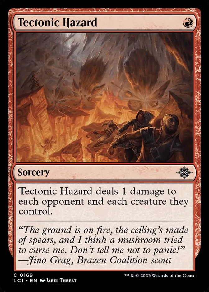 2023 The Lost Caverns of Ixalan Tectonic Hazard #169 common card image