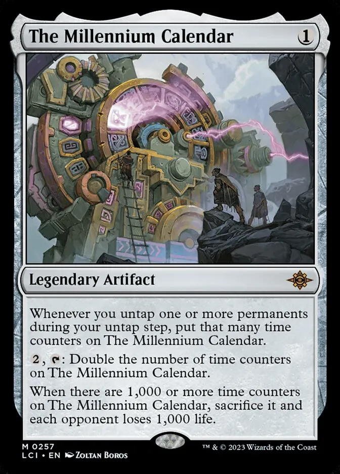 2023 The Lost Caverns of Ixalan The Millennium Calendar #257 mythic card image