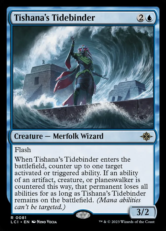 2023 The Lost Caverns of Ixalan Tishana's Tidebinder rare #81 rare card image