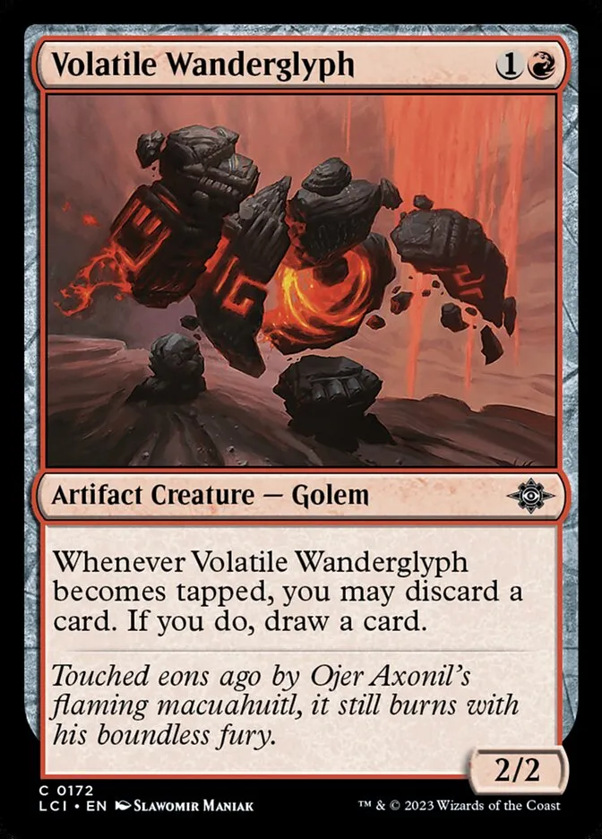 2023 The Lost Caverns of Ixalan Volatile Wanderglyph #172 common card image