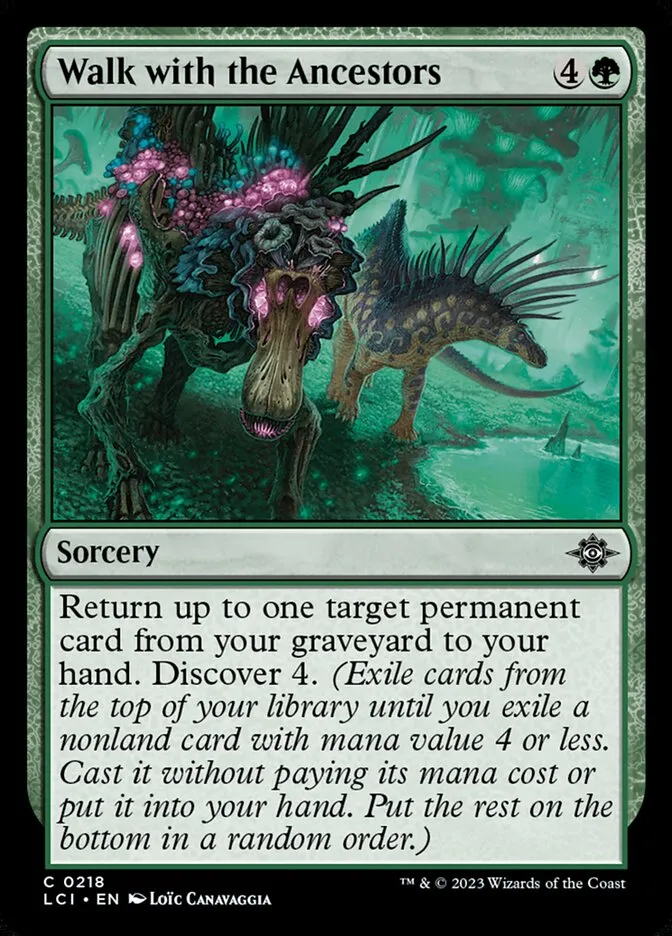2023 The Lost Caverns of Ixalan Walk with the Ancestors #218 common card image