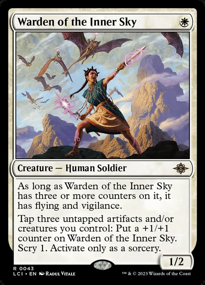 2023 The Lost Caverns of Ixalan Warden of the Inner Sky rare #43 rare card image
