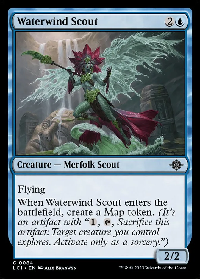 2023 The Lost Caverns of Ixalan Waterwind Scout #84 common card image
