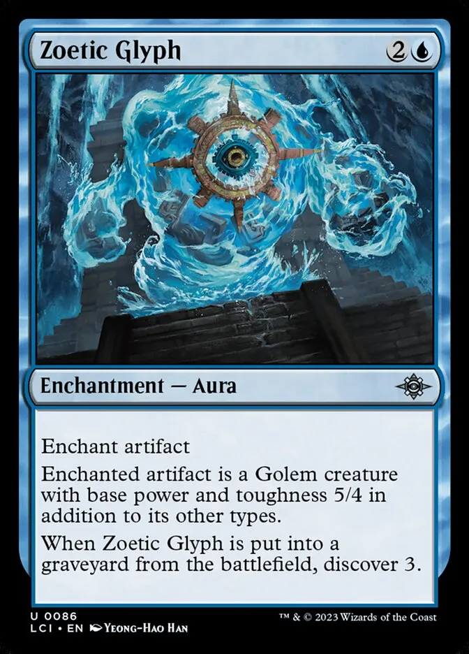 2023 The Lost Caverns of Ixalan Zoetic Glyph #86 uncommon card image