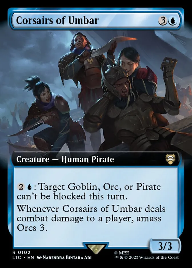 2023 Tales of Middle-earth Commander Corsairs of Umbar #102 rare card image