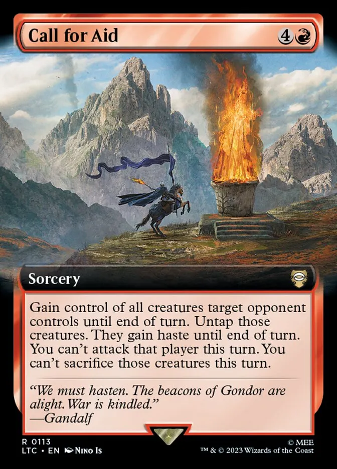 2023 Tales of Middle-earth Commander Call for Aid #113 rare card image