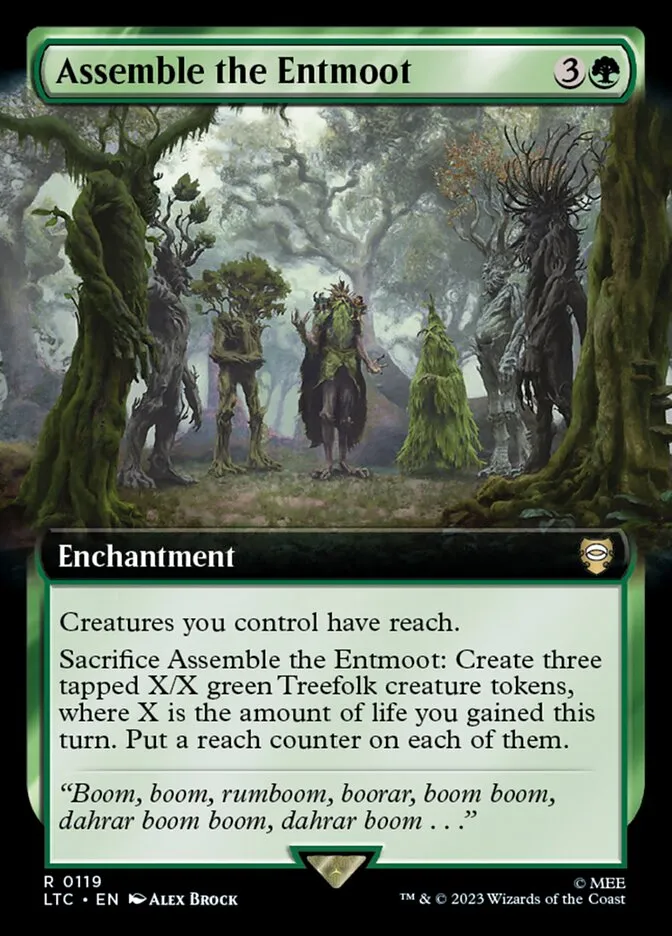 2023 Tales of Middle-earth Commander Assemble the Entmoot #119 rare card image