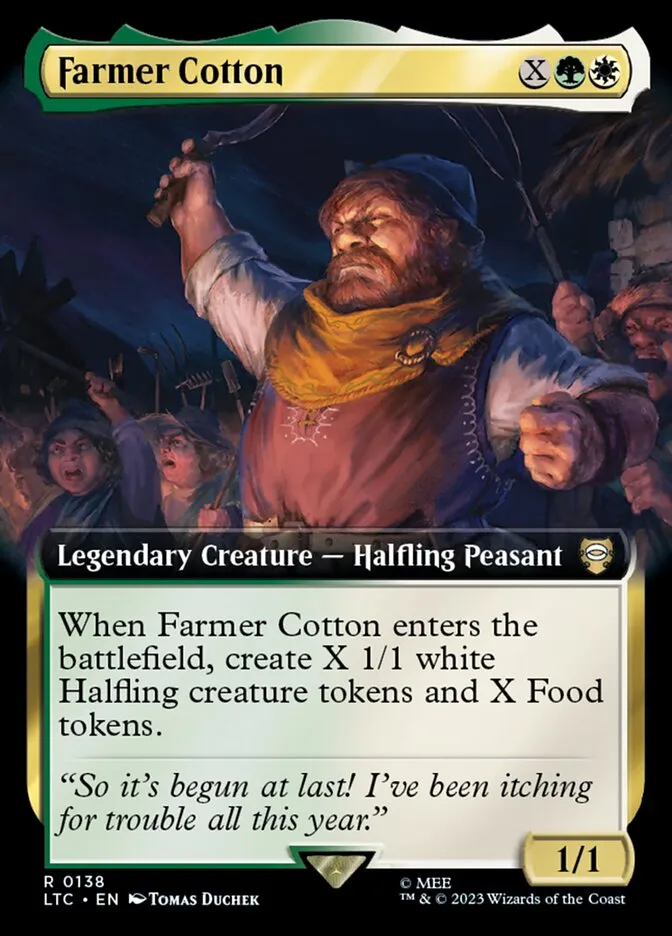 2023 Tales of Middle-earth Commander Farmer Cotton #138 rare card image