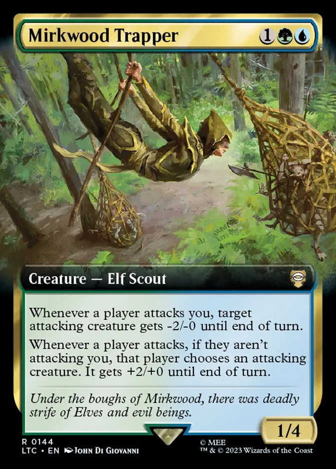 2023 Tales of Middle-earth Commander Mirkwood Trapper #144 rare card image